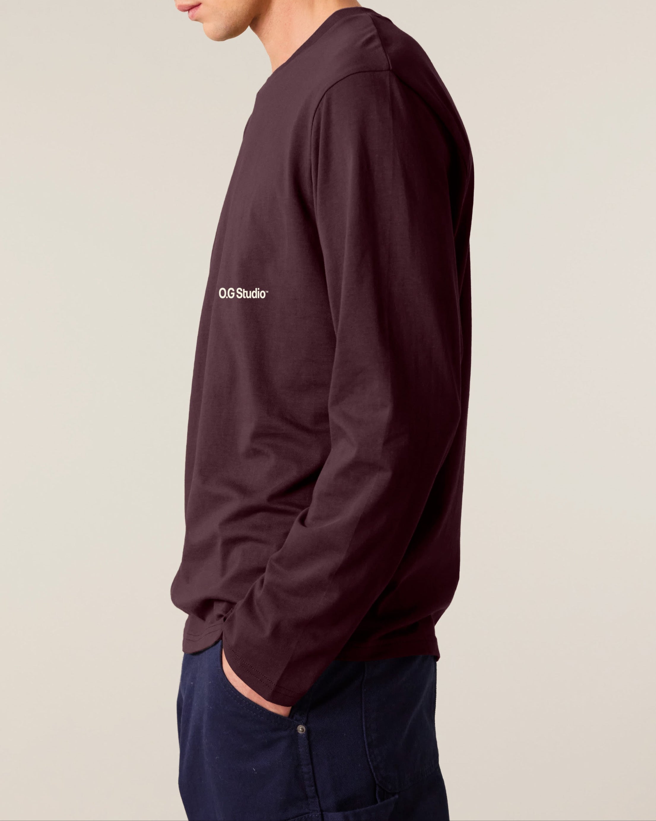 Longsleeve - Rød brun